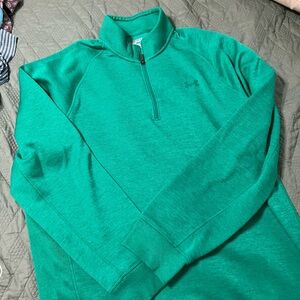 Under armor Kelly green golf 1/4 zip